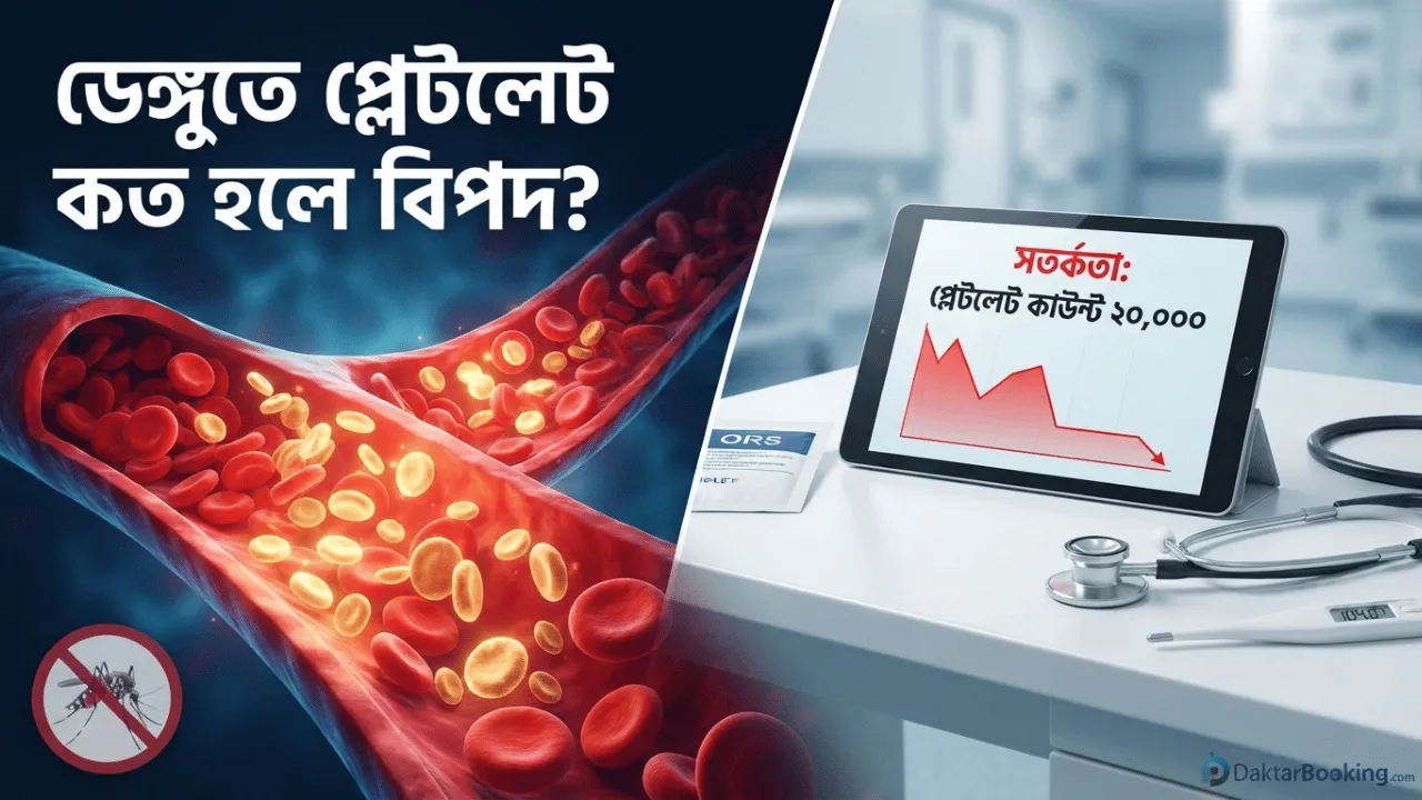 ডেঙ্গুতে প্লেটলেট কত হলে বিপদ? কখন হাসপাতালে যেতে হবে? পূর্ণাঙ্গ গাইড ২০২৬