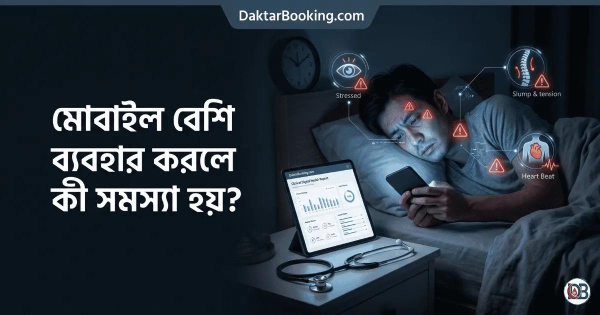 মোবাইল বেশি ব্যবহার করলে কী সমস্যা হয়? শরীর ও মনের ওপর স্মার্টফোনের ১০টি ভয়ংকর প্রভাব