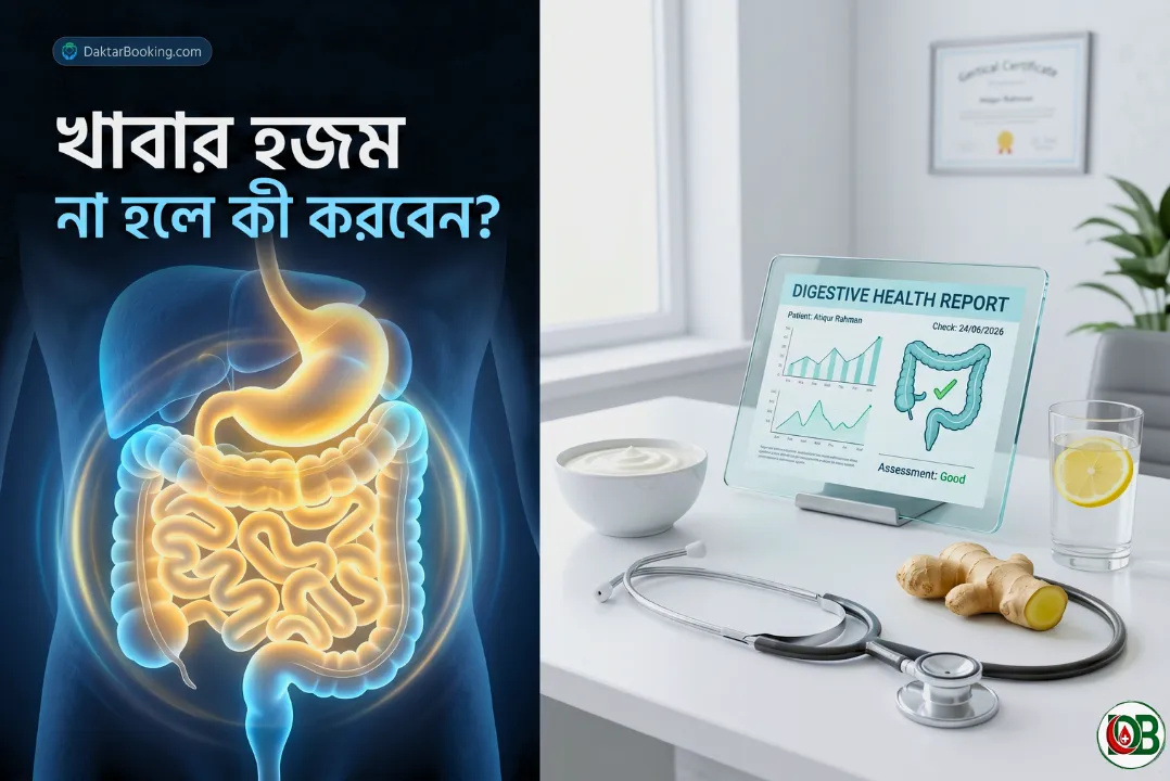 খাবার হজম না হলে কী করবেন? বদহজমের কারণ, লক্ষণ এবং হজম শক্তি বাড়ানোর পূর্ণাঙ্গ গাইড